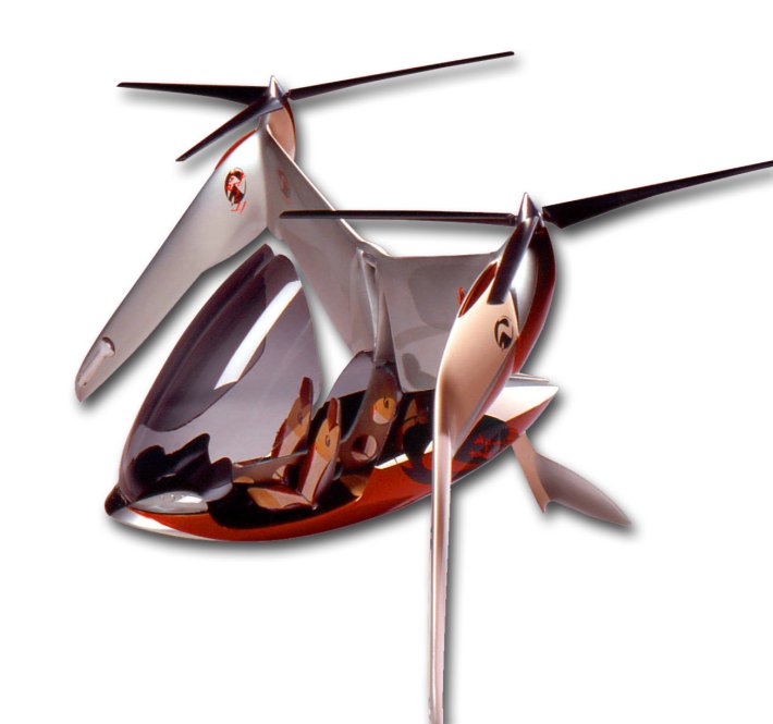 Kipprotorflugzeug Fahren und Fliegen, senkrecht Starten und Landen für 4 Personen